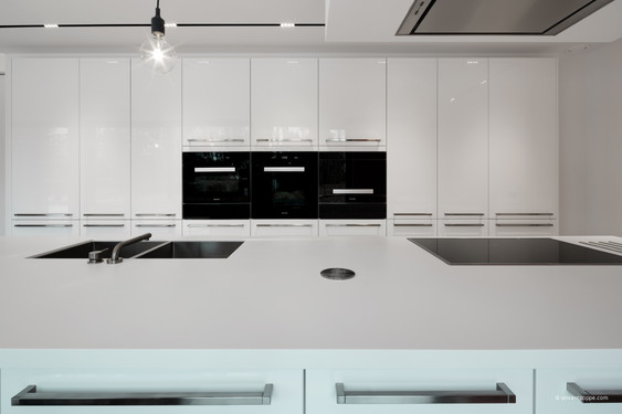 Minimalist design kitchen in a villa