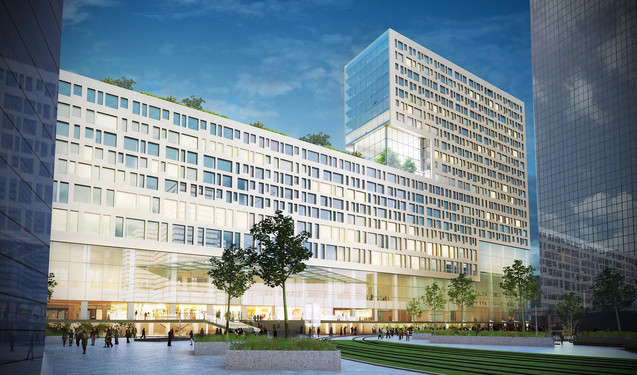 Bâtiment de bureaux à Bruvelles
Archihtectes : Skope
