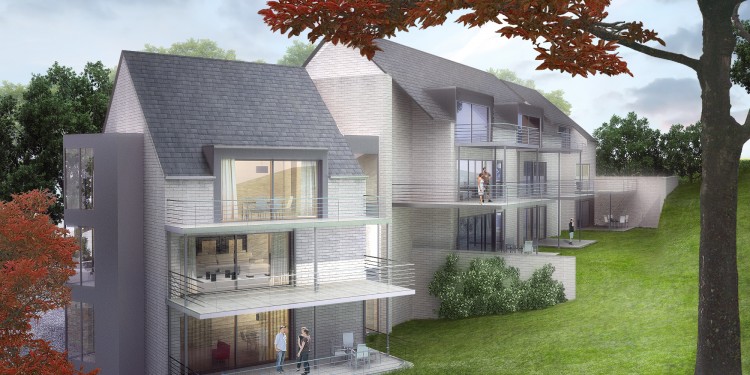 Image made ​​for an apartment building à Visé (Belgique). Architect: Luc Spits