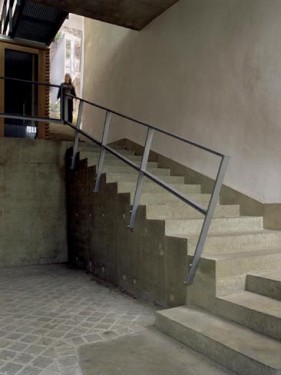 entrering the stairs